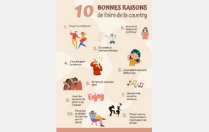 LES 10 BONNES RAISONS DE FAIRE DE LA COUNTRY