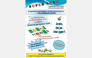SUPER LOTO au gymnase Paul Painlevé le dimanche 24/11/2013 à partir de 14h30