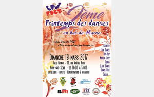 PRINTEMPS DES DANSES FSGT EN VAL DE MARNE le 19 MARS 2017