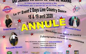 PROGRAMME de l'EVENT2DAYS du 18 &amp; 19 avril 2020