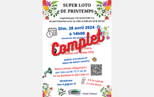 SUPER LOTO DE PRINTEMPS le 28/04/2024