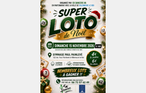 SUPER LOTO DE NOEL - 15 NOVEMBRE 2026