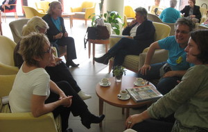 La pause café avant de commencer à danser !