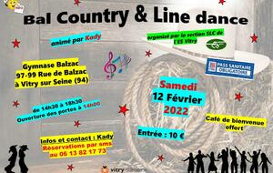 Bal Country & Line à Vitry sur Seine animé par Kady 