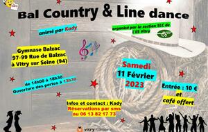 Bal Country & Line à Vitry sur Seine animé par Kady 