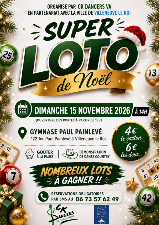 SUPER LOTO DE NOEL - 15 NOVEMBRE 2026