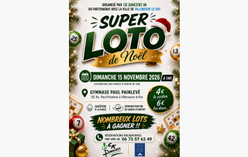 SUPER LOTO DE NOEL - 15 NOVEMBRE 2026