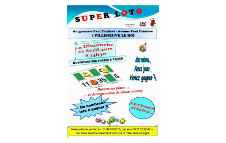 SUPER LOTO DU PRINTEMPS le 23/04/2017