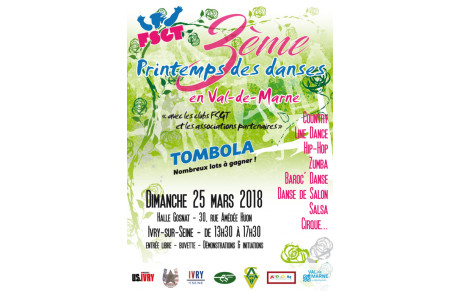3ème PRINTEMPS DES DANSES FSGT DU VAL DE MARNE le 25/03/2018
