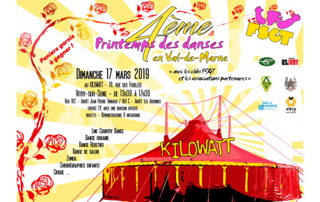 4ème PRINTEMPS DES DANSES FSGT LE 17 MARS 2019