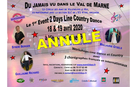 PROGRAMME de l'EVENT2DAYS du 18 &amp; 19 avril 2020