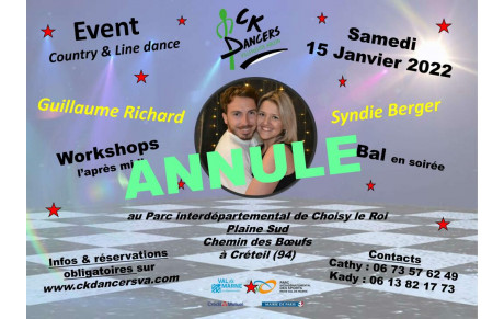 EVENT - COMPLET - ANNULE - Venue de Guillaume RICHARD &amp; Syndie BERGER au bal le 15 janvier 2022