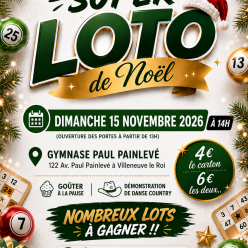 SUPER LOTO DE NOEL - 15 NOVEMBRE 2026
